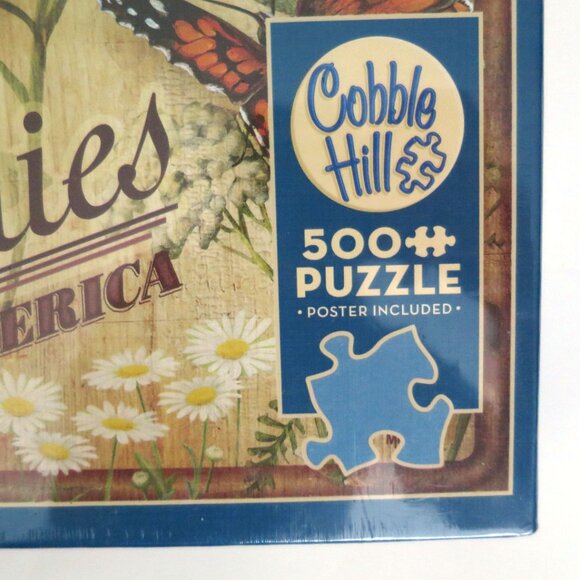 Cobble Hill Backyard Butterflies 500 Piece Puzzle - Picture 4 of 9